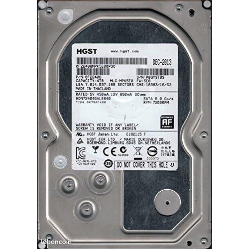 HITACHI HGST 4 To